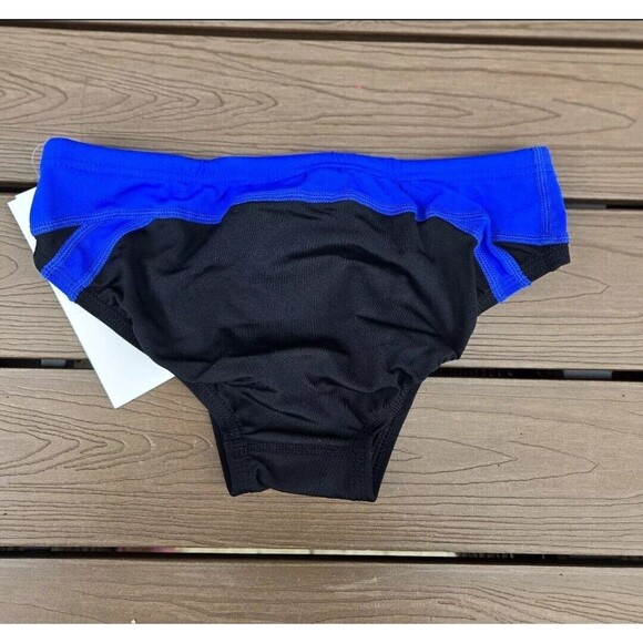 The Finals Shark Splice Royal/black Splice Racer Briefs, Boy Sz 22, NEW - Picture 2 of 3